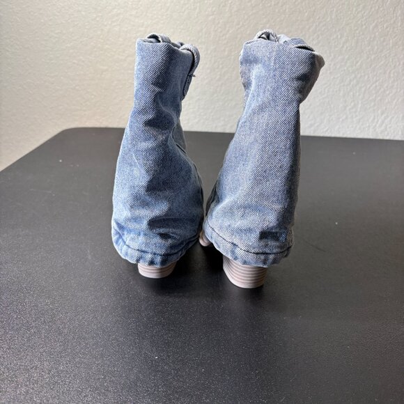 Steve Madden Blue Denim Fold Down Boots size 7 NEW - Picture 7 of 7
